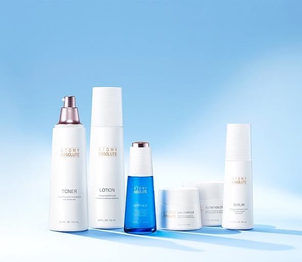Le set complet Atomy Absolute Skincare pour une routine anti-âge de haute technologie