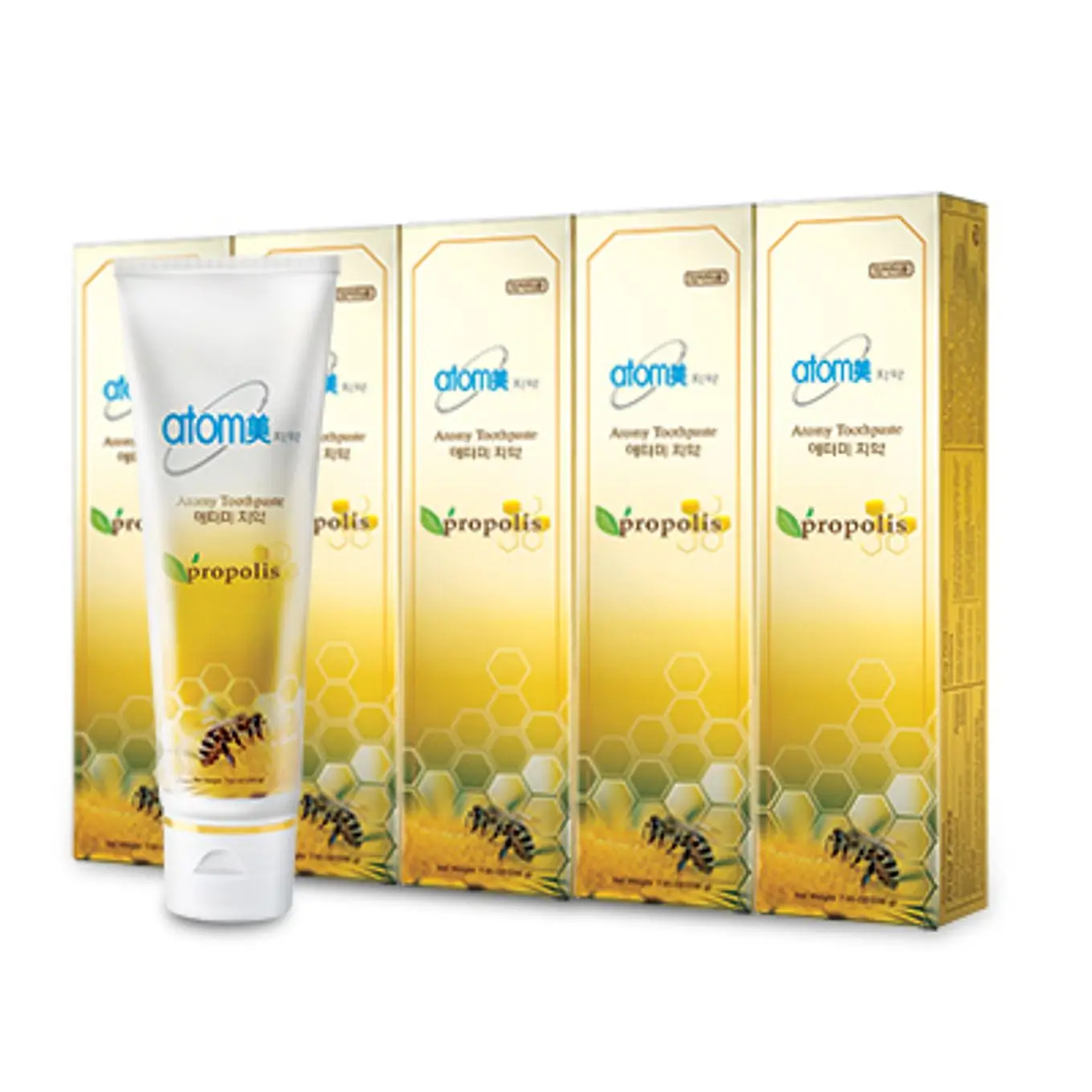 Le Dentifrice Atomy Propolis de 200g pour une protection complète contre le tartre et les caries.