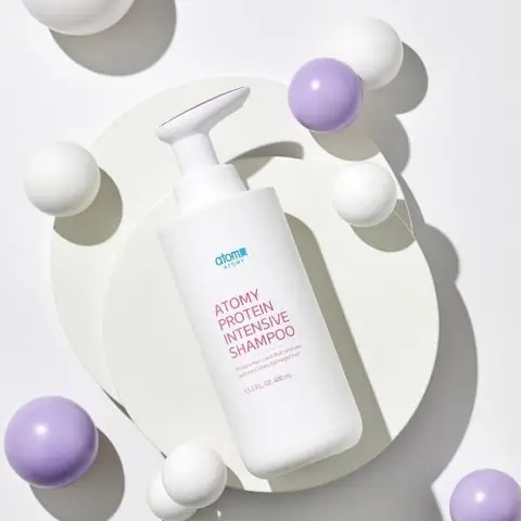 Shampooing Atomy Protein Intensive : soin capillaire réparateur haute performance pour une routine wellness quotidienne.